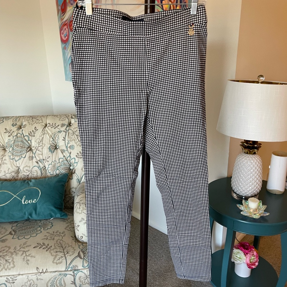Women’s Black and White Checkered Pants